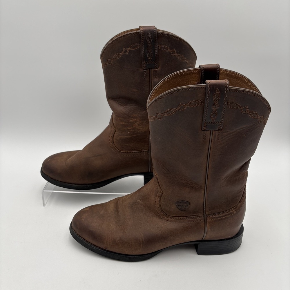 Ariat Heritage Roper 35525 Men's 10" Brown Cowboy Western Boots Size 8.5EE